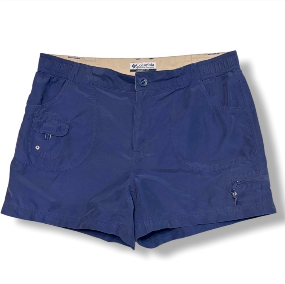 COLUMBIA Navy Blue Cargo Shorts 4“ Inseam
